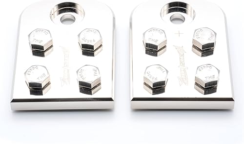 Miniatura 2 de Bloque de distribución de terminales de batería de 4 puntos, 8AWG hasta 40 (XL) Lug Style Bolt Down Post Heavy Duty par de aluminio de grado