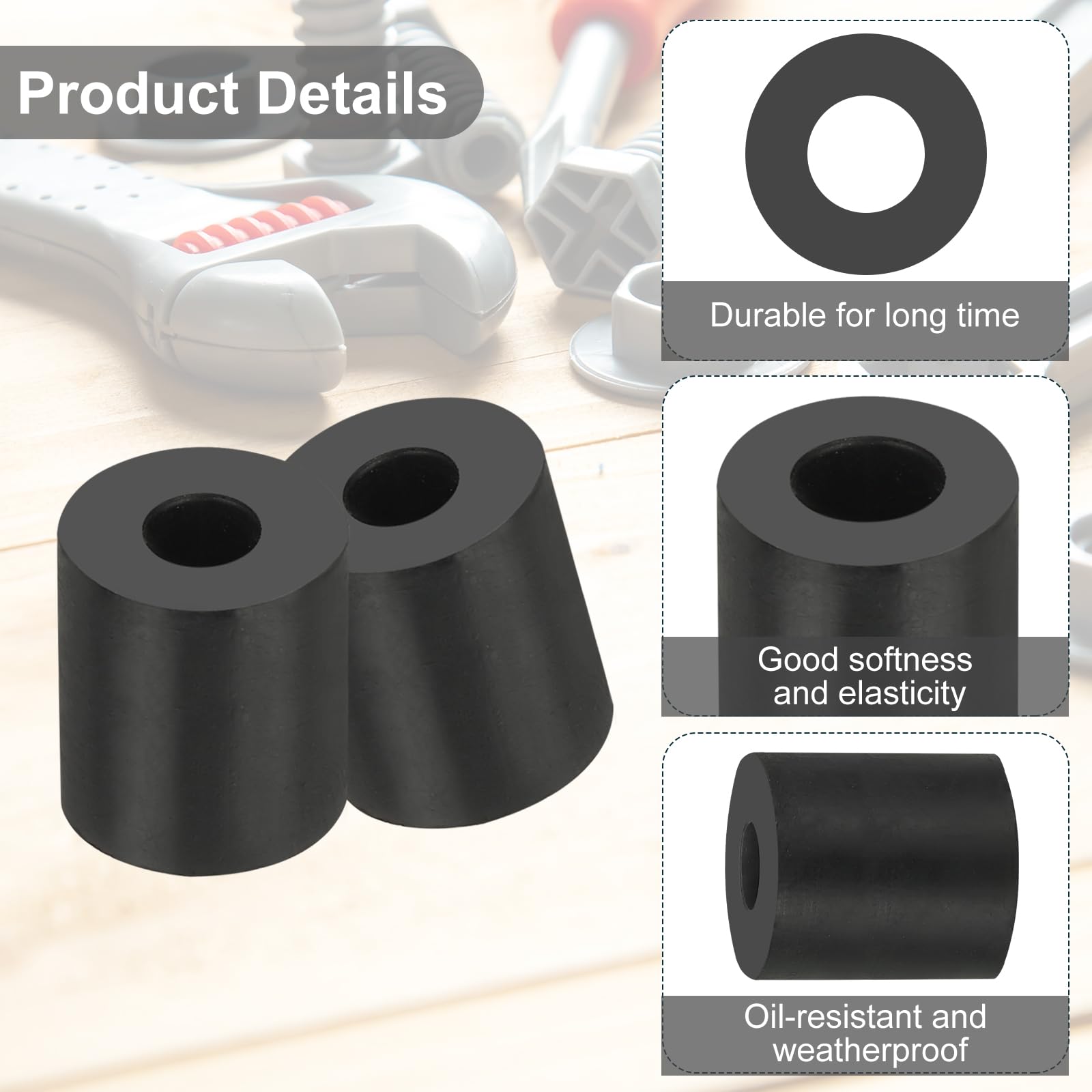 PATIKIL Multi Purpose Rubber Spacer - Image 3