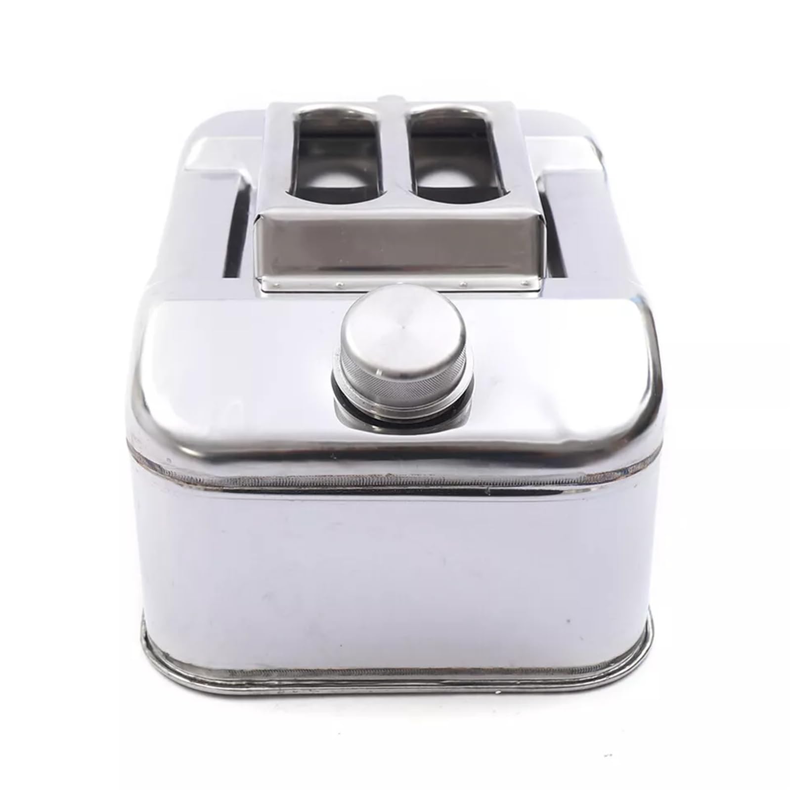 Tanica per carburante, tanica per benzina, 10 l, in acciaio inox, tanica per carburante, in metallo, con tubo per diesel, benzina