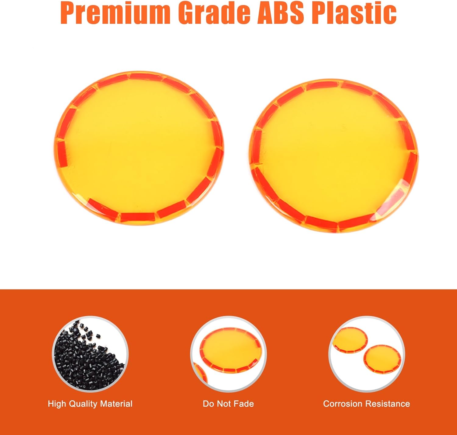 Daeiclru Front Fog Light Cover Trim Compatible with Subaru Crosstrek GU 2024 2025, Front Bumper Fog Light Shell Trim Cover Yellow Transparent Protector Accessories