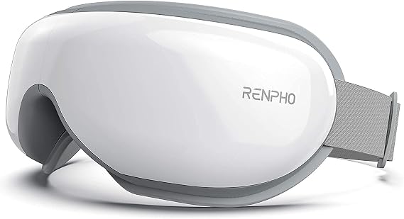 RENPHO Eye Massager with Heat, Mothers Day Gifts Bluetooth Music Heated Eye Mask Eyeris 1 Massager for Migraine, Relax Eye Strain Dark Circle Eye Bags Dry Eye, Birthday Gift