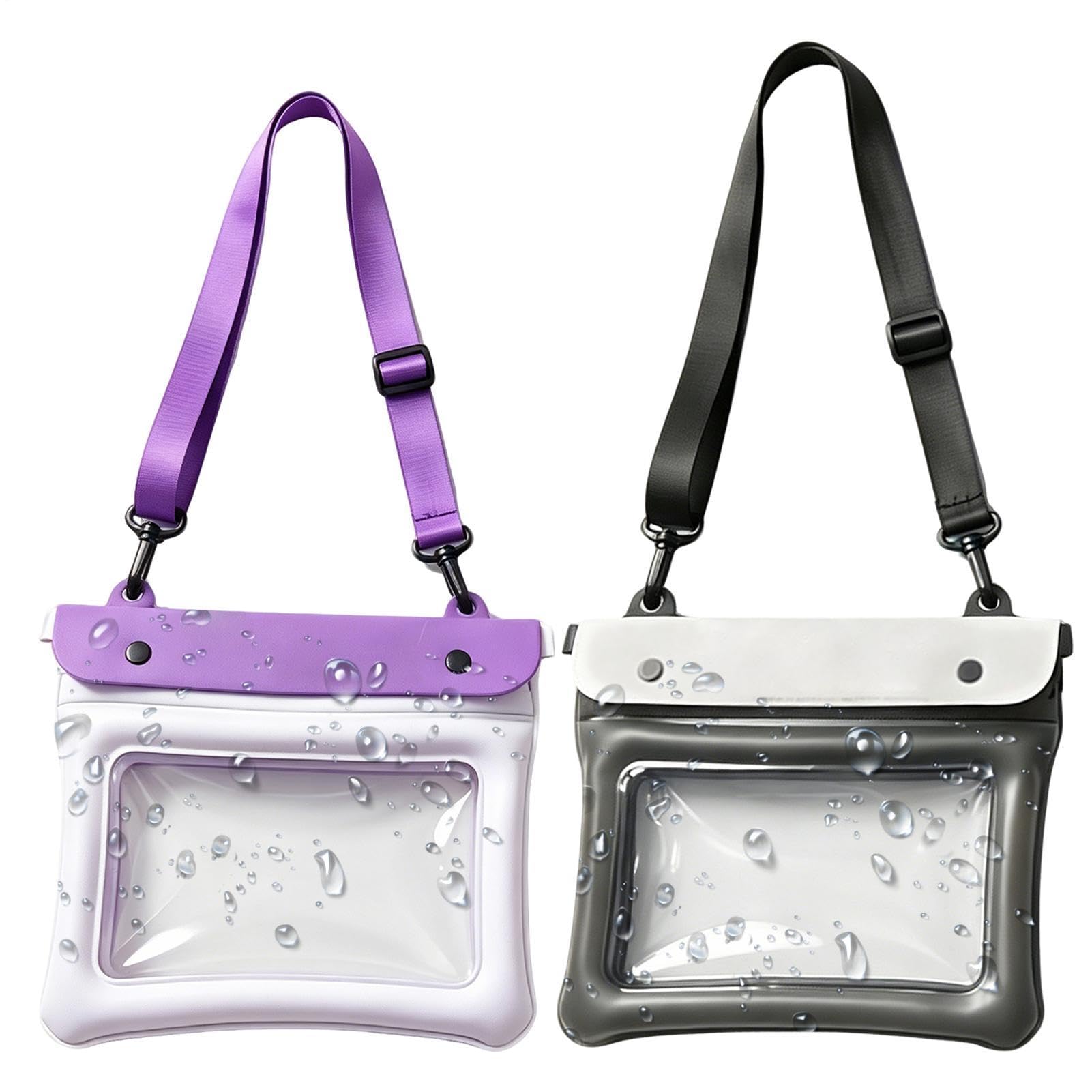 Impermeable de teléfono celular protector flotante Fuuxtci de 2 piezas para playa 8