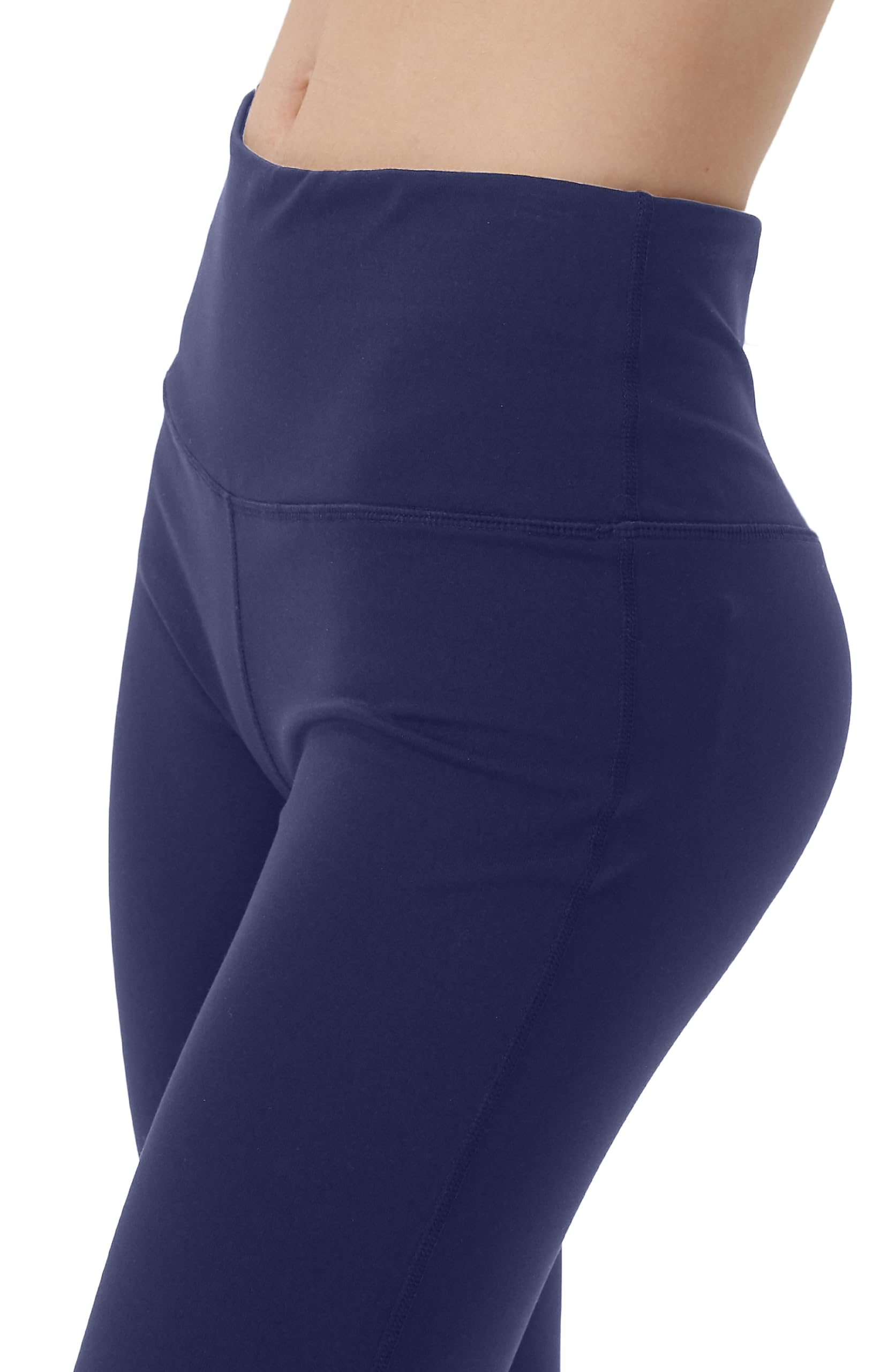 LaiEr Pantaloni da Yoga da Donna con 4 Tasche Pantaloni da Lavoro a Vita Alta 4 Vie Stretch Controllo Pancia Pantaloni Lunghi Svasati, (2 Tasche Laterali e Posteriori),
