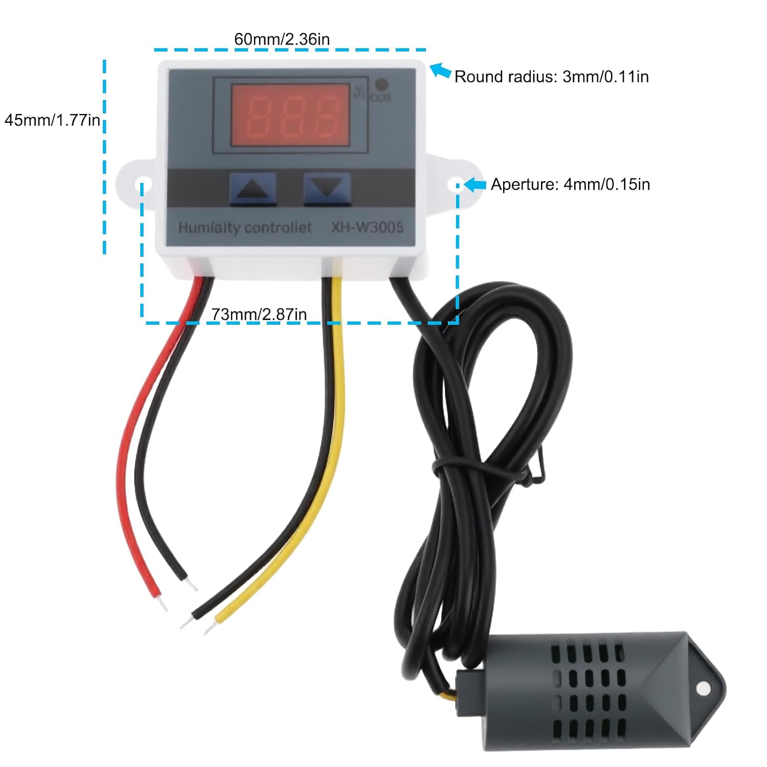 OTOTEC W3005 DC 12V 120W LED Digital Humidity Controller for Controlling Humidity in Farms and Other Factories