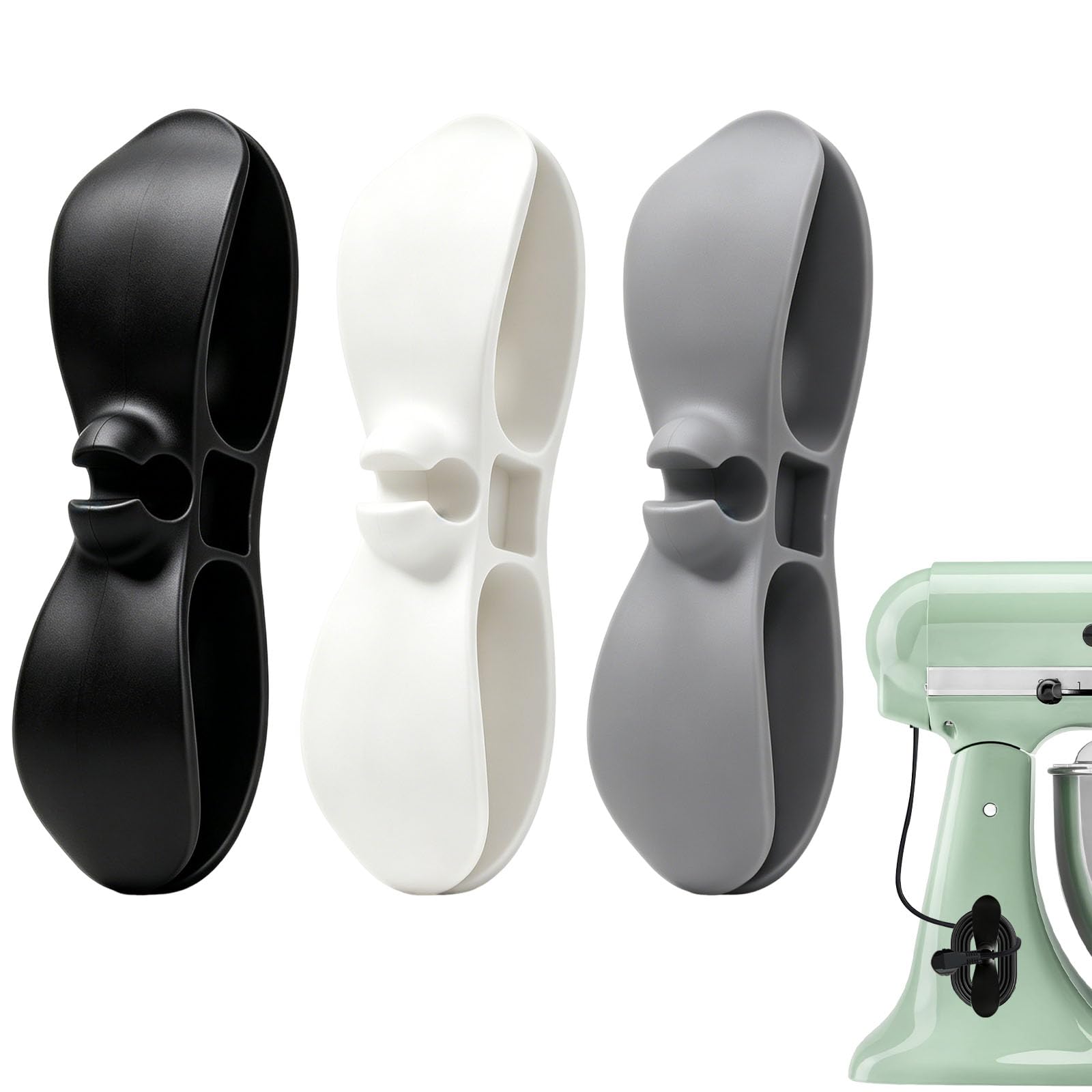Mixer Cord Wrap Compatible with KitchenAid,3 Pack | Appliance Silicone Cord Holder and Attachment Organizer for KitchenAid,Accessories Storage for Kitchen Counter-image-25