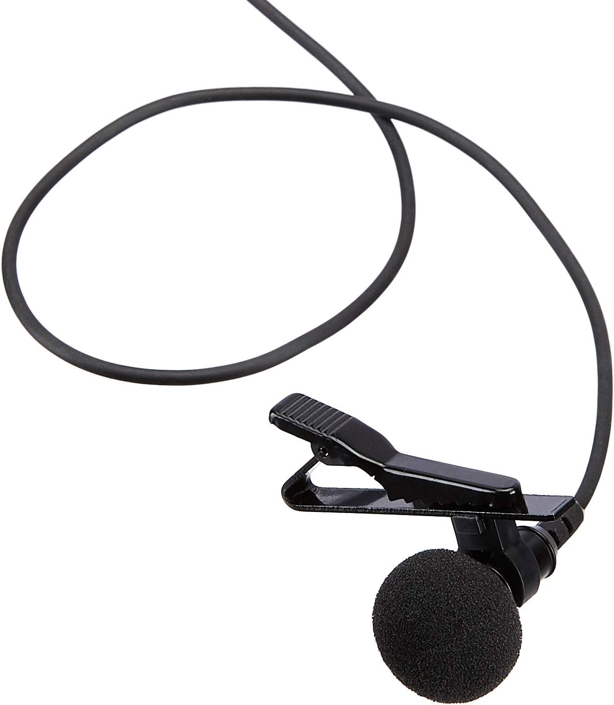 Amazon Basics Lapel Microphone Omnidirectional Mic - Black