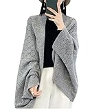 Hochwertige Stoffzusammensetzung: 100 % hochwertige Wolle, der gestrickte Poncho-Umhang für Damen ist doppelt und dicht gestrickt, der kuschelige Stoff fühlt sich wie Kaschmir an und sorgt dafür, dass der Poncho für Damen eine gute Weichheit, Elastizität und Wärme aufweist, dick und dennoch leicht ist und Ihnen ein müheloses und bequemes Tragegefühl bietet, perfekt für den Winter, Herbst, Frühling und kühle Sommernächte.
