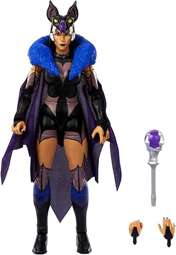 Masters of the Universe Masterverse Figura de acción, Hechicera Evil-Lyn juguete coleccionable con articulación y accesorios, 7 pulgadas