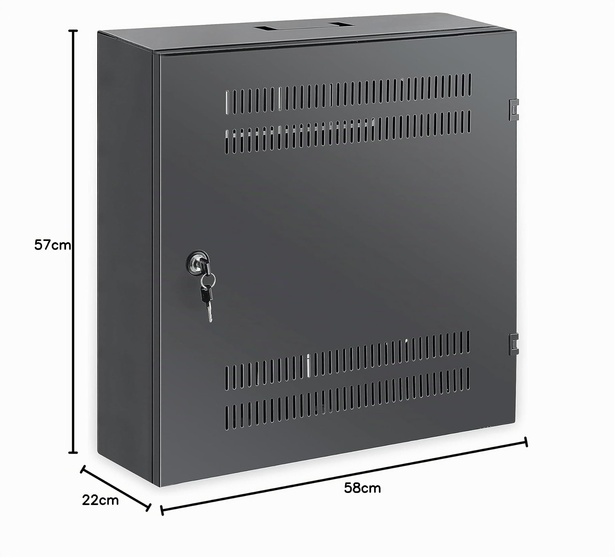 Intellinet 713689 Schrank 19 Zoll mit niedrigem Profil mit horizontalen Pfosten 4U und vertikalen 2U Schwarz