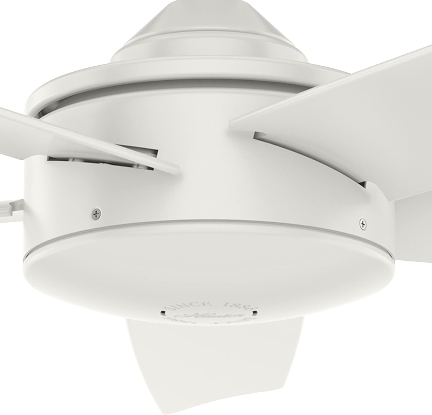 Hunter Fan 52 inch Casual Fresh White Outdoor Ceiling Fan with 5 Blades (Renewed)