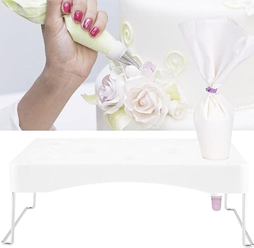 Miniatura 8 de Soporte para bolsa de pastelería para decoración de tartas, soporte para bolsa de glaseado de 12 cavidades, herramientas de decoración de pasteles