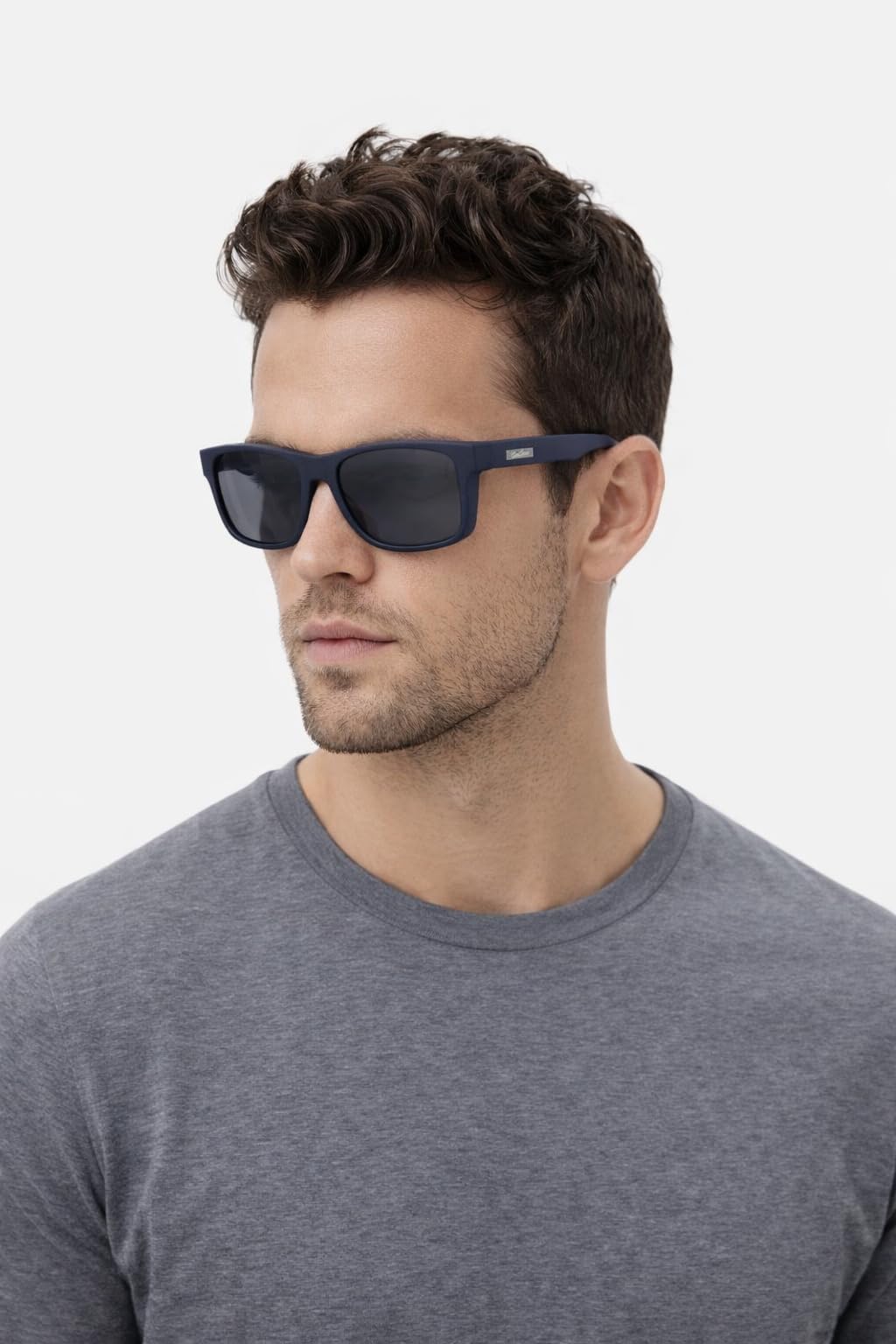 DanCarol DC-POL-2067- HI-C3 niebieskie okulary ochronne, idealne dla osób noszących okulary z polaryzacyjnymi szkłami