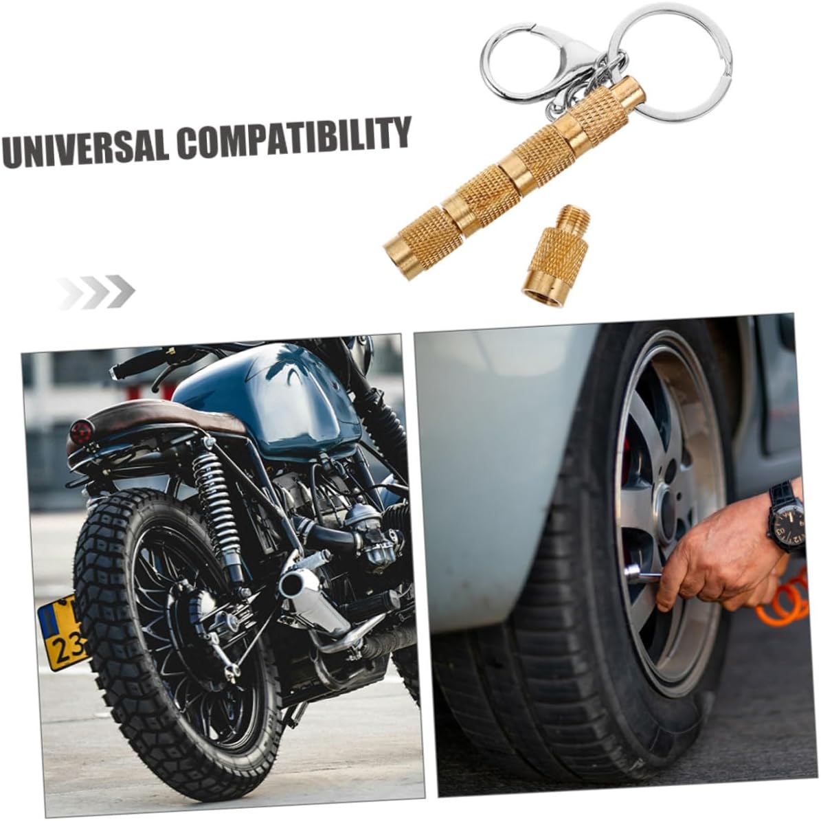 2pcs Automotive Tire Deflation Valve Tools 5-in-1 Copper Tire Pressure Release Deflators for Cars Trucks Off-Road Vehicles