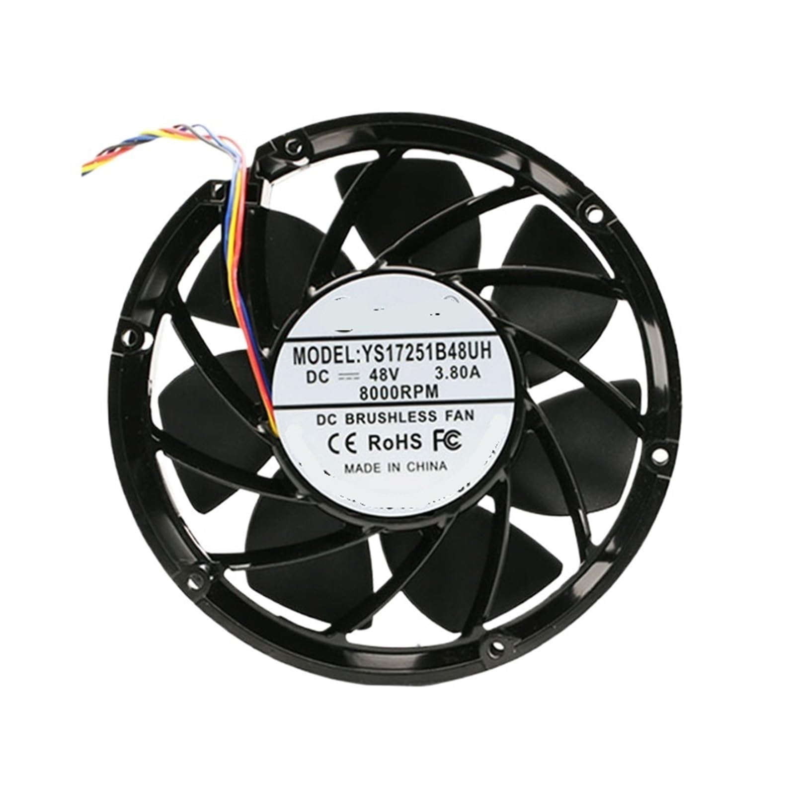 PEQYUACTE DC 24V 48V 170MM 172x150x51mm Cooling Fan(24V 7000rpm 4-wire)