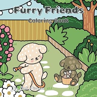 Furry Friends: Easy Coloring Book