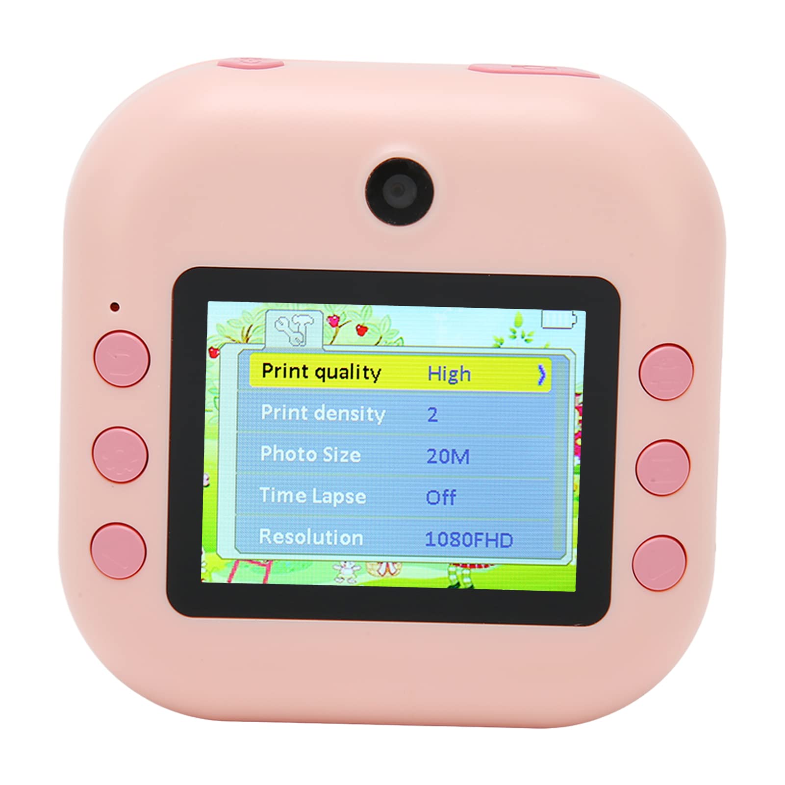 Instant Print Camera, Kids Camera with Instant Printing, Christmas for Kids, Digital Selfie Camera with 1080P Videos, Portable Travel Camera for Kids 4, 5(Pink)-image-21
