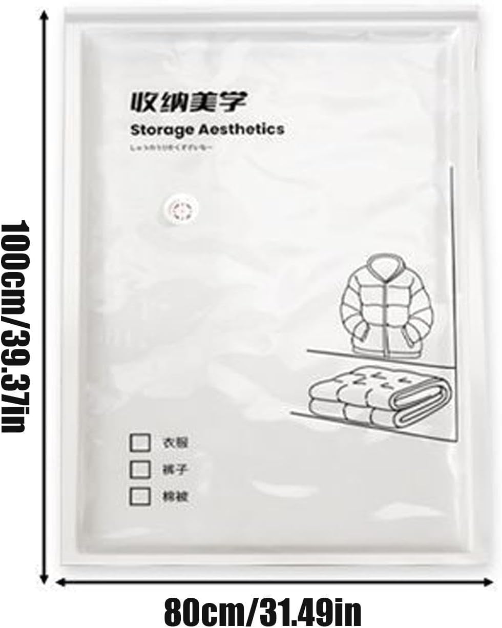 Clothing Vacuum Storage Bags - Comforter Compression Moving Sealing Holder | Vacuum Bedding Sealing Bags - for Wardrobe Luggage Suitcase Closet Home Apartment Dormitory Bedding Clothes Blanket