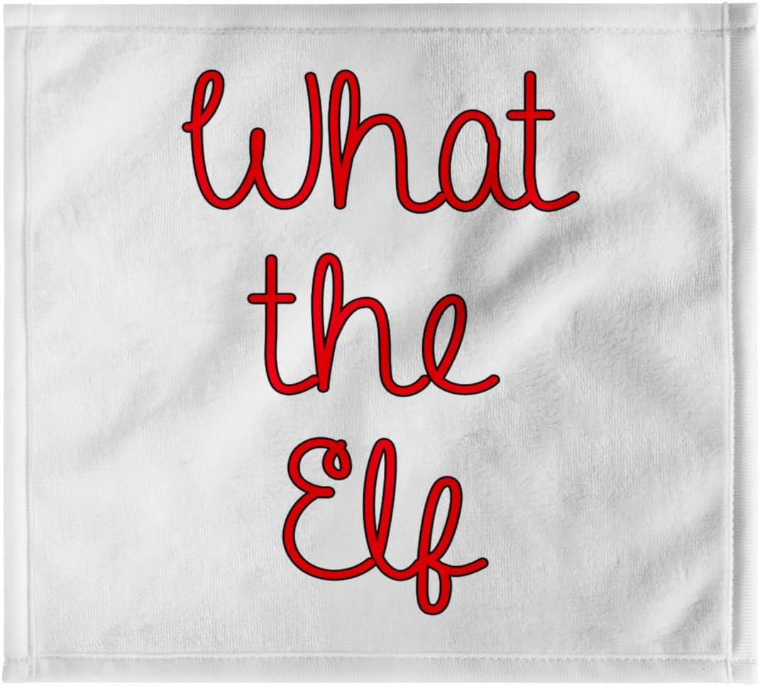 3dRose What The Elf 11x12 Wash Cloth for Face and Body