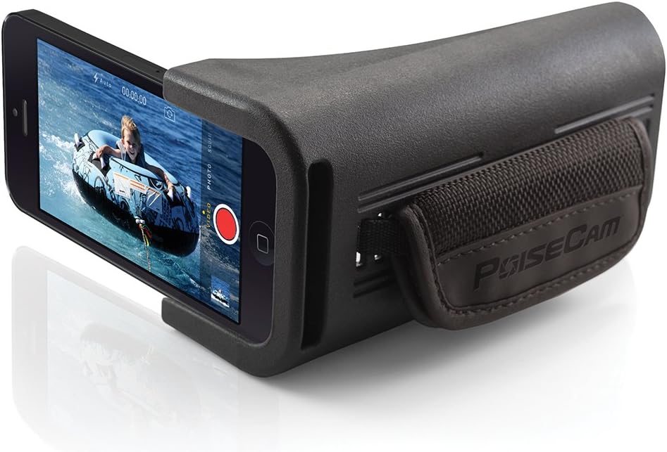 Standard Camera Grip with Tripod Mount for iPhone, Black/Black