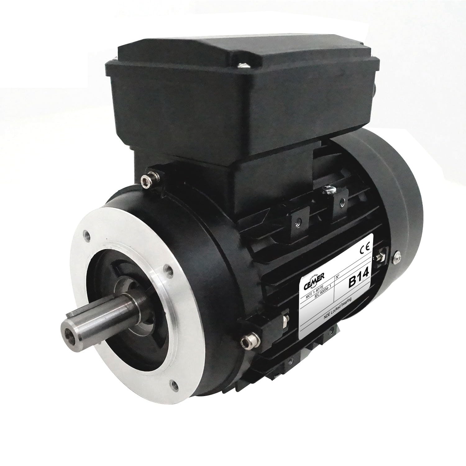 Moteur électrique 0,37 Kw 3000 Tr/min 220v Monophasé Cemer My7112b14 - Bride B14