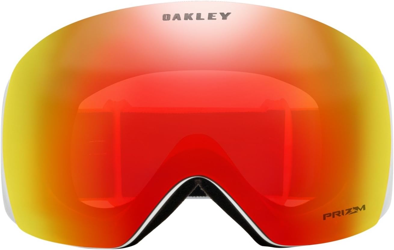 Oakley Flight Deck L Prizm Snow Goggles Matte White With Prizm Torch Iridium Lens + Case
