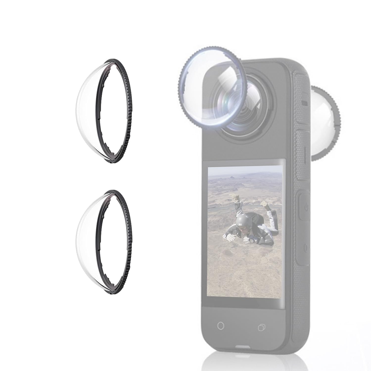 X4 Premium Lens Guards for Insta360 X4 Camera Accessories, Scratch-resistant Optical coated High transparency tempered glass Protective Lens Upgraded anti-scratch protectors Knob Mount-picture-15