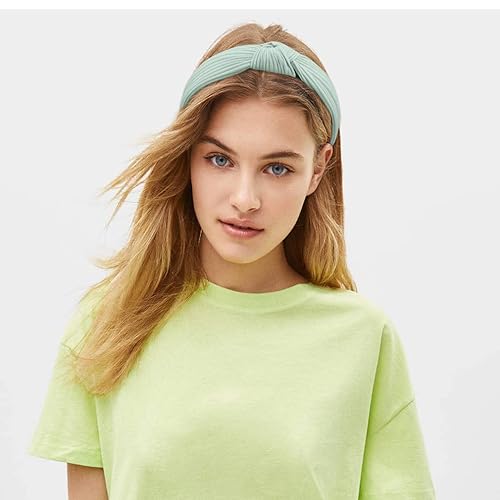 Vista 61 de VELSCRUN Diademas anudadas para mujer, 12 unidades, diadema ancha, estilo bohemio, turbante, banda elástica para el cabello, accesorios