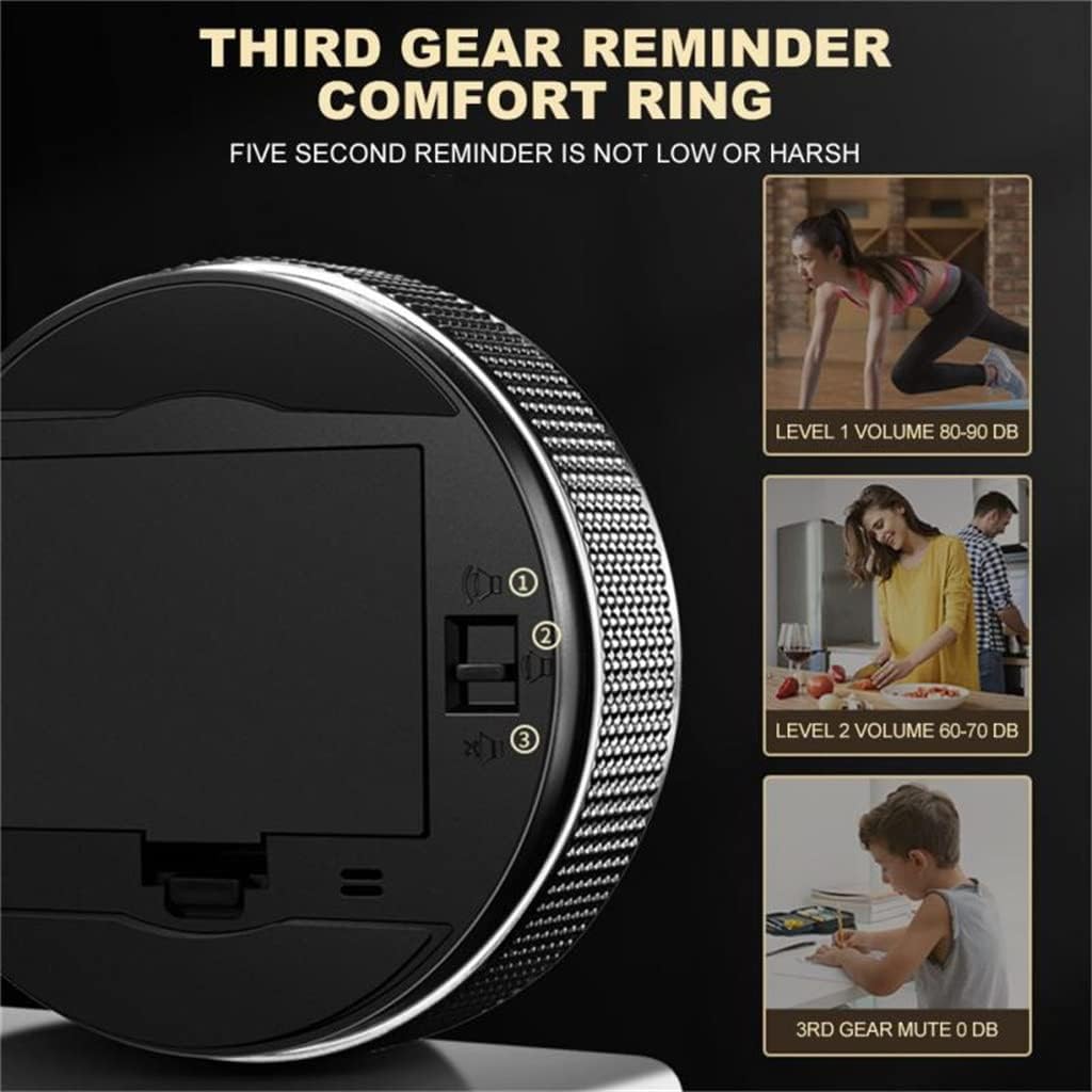 HBJWOV LED Digital Kitchen Timer Cooking Shower Study Stopwatch Alarm Clock Electronic Time