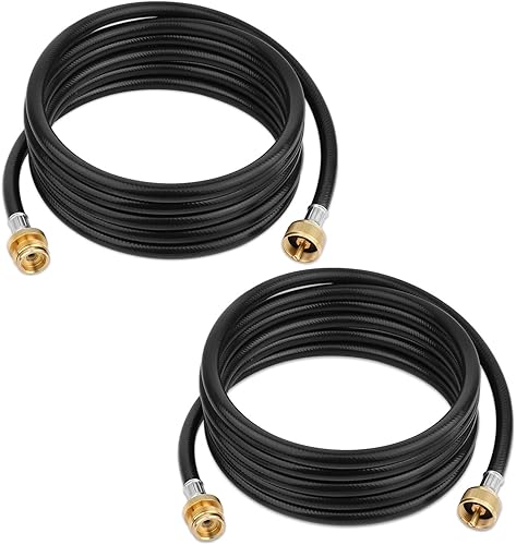Aekops Manguera de extensión de antorcha de propano de 12 pies para poste de árbol de propano de distribución de árboles, conector T e Y,