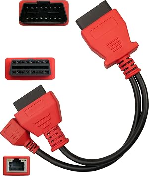 10-PIN to 16-PIN OBD2 Adapter Fit for BMW Autel MaxiSYS Pro MS908P Scanner Adaptor, Programming Cable Connector Scan Tool
