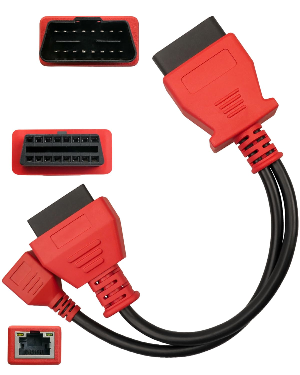 OBD2 Cavo connettore adatto per BMW Autel MaxiSYS Pro MS908P Scanner Adaptor, 16Pin Programmazione Cavo Connettore Scansione Strumento
