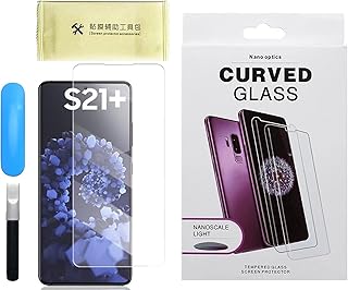 For Samsung Galaxy S21 Plus (S21 Plus) 6.7 inches Nano Optics UV Light Curved Glass Screen Protector Full Glue - Clear
