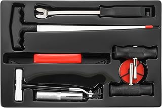 7-Piece Windshield Removal Tool Kit, Wind Glass Remover Hand Tool, Classic Vintage Car Windscreen Remover Set
