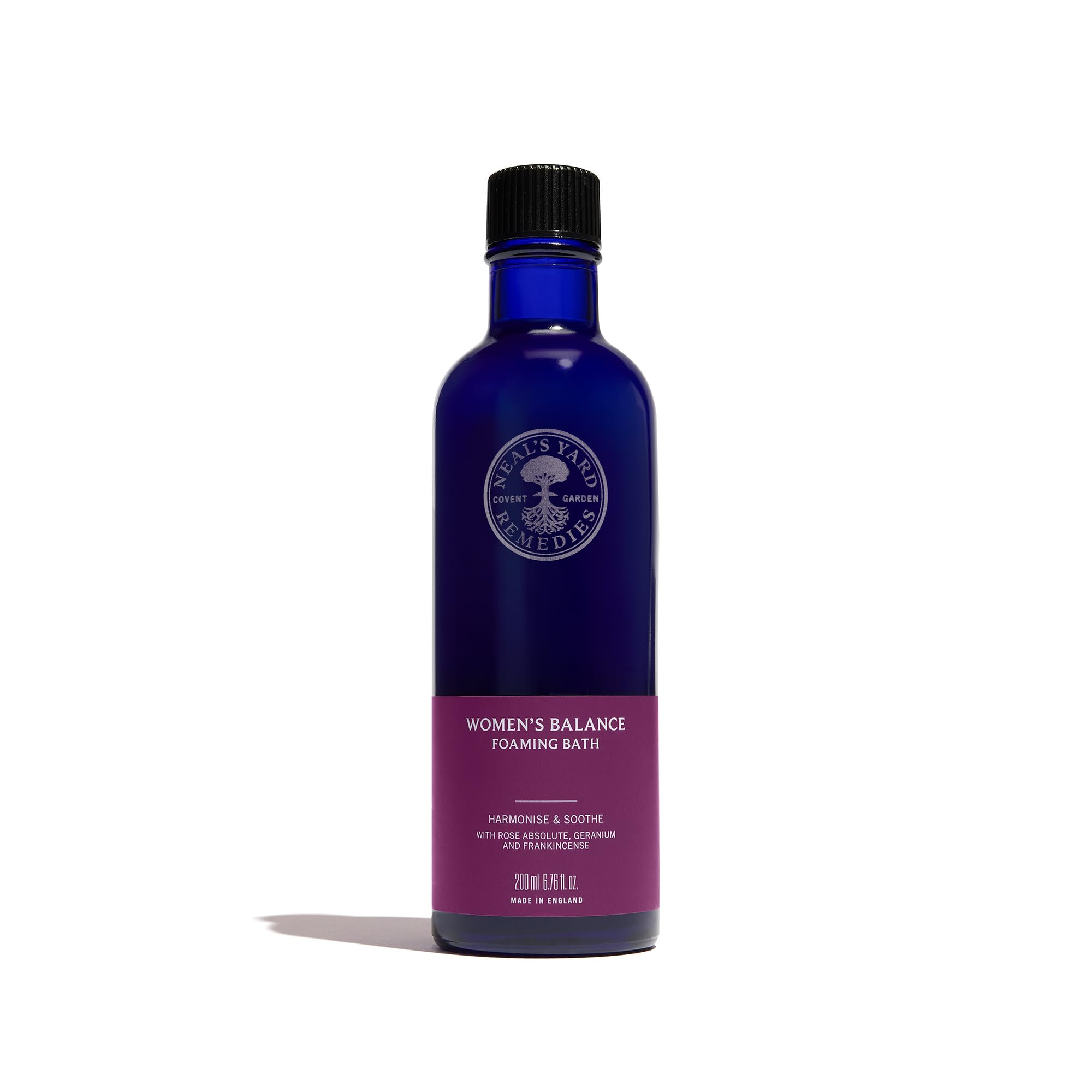 Neal's Yard Remedies | Women's Balance Foaming Bath | Body Wash Gifts for Women | Gentle Plant-Based Cleansers Infused with a Balancing Blend of Essential Oils | 200ml