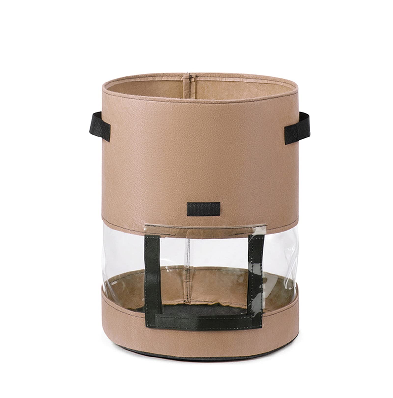 Sac de jardin vertical marron idéal pour planter des légumes sur le balcon