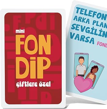Zigzag Games mini FONDiP Çiftlere Özel, 55 Kartlı İçki Oyunu, Romantik Meydan Okumalar
