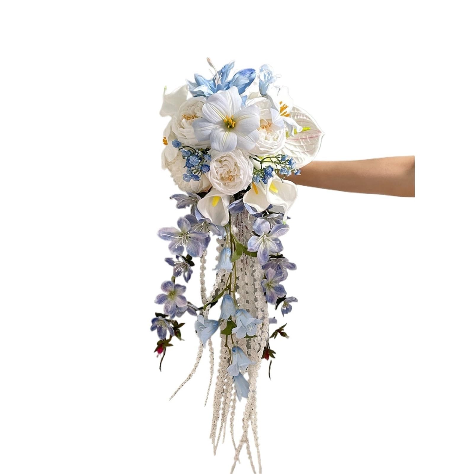 Gijmzy Aterfall Hangi Waterfall Bouquet Simulation Bride Wedding