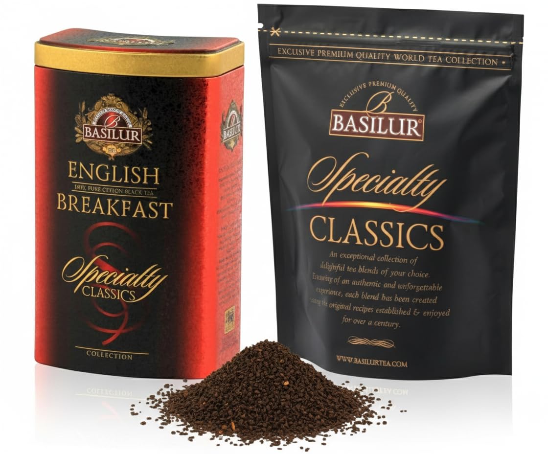Basilur English Breakfast Loose Leaf Tea "Specialty Classics" in Tin 100g/3.5oz
