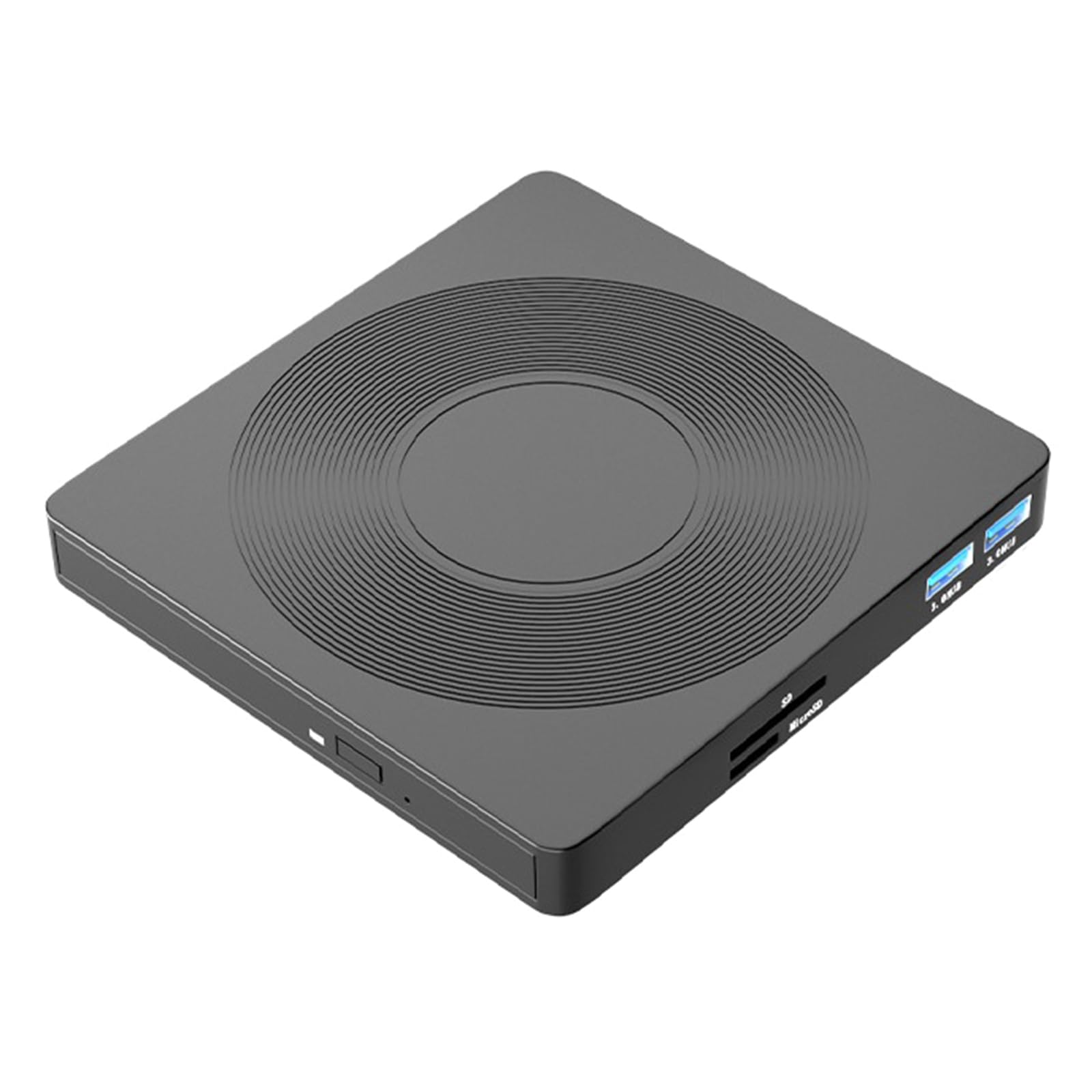 Portable 6 in 1 External Disc Drives USB Power Disc Writer with Highly Speed Data Transfer for Laptops and Desktops