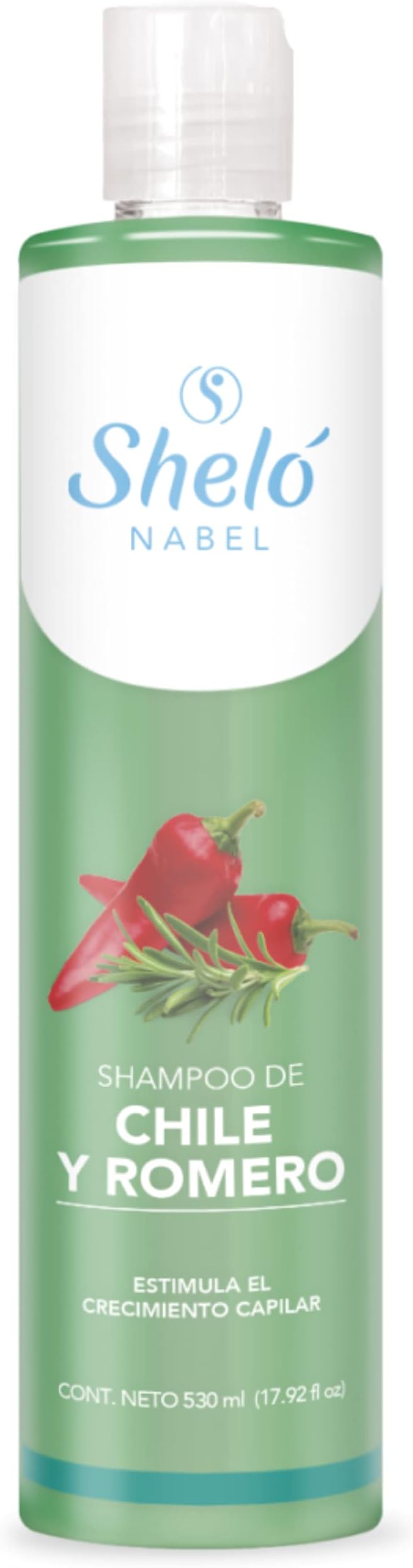 Sheló NABEL Shampoo De Chile Y Romero, Nutritivo Anticaída 530 ml