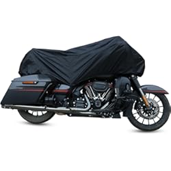 Cubre Rueda Moto X AUTOHAUX Motocicleta media cubierta negro impermeable lluvia polvo UV protector L