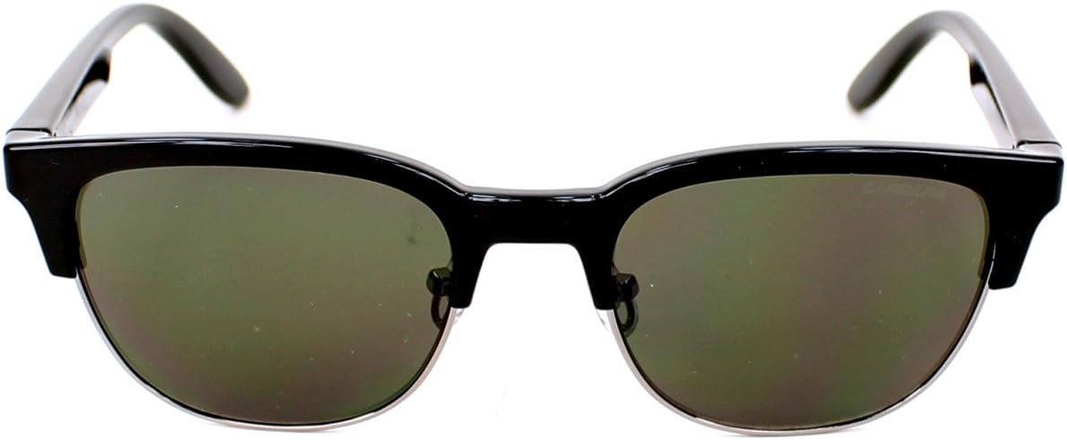 Carrera Sunglasses (Safilo Group) CA5034/S Rectangular Sunglasses, Black Dark Ruthenium/Brown, 52 mm