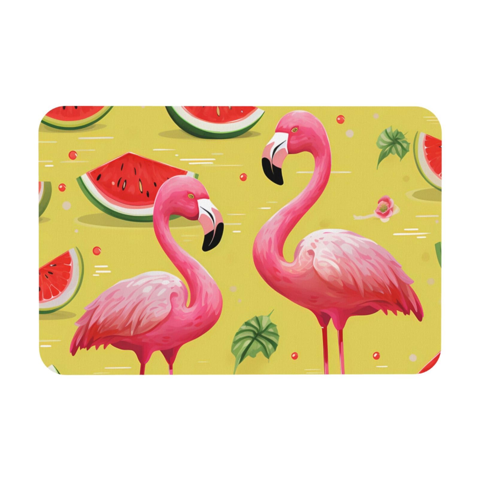 Tapis de sol de salle de bain flamant rose pour douche