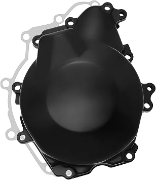 Left Engine Crankcase Stator Cover for Yamaha YZF R6 2003-2005, R6S 2006-2010, Black