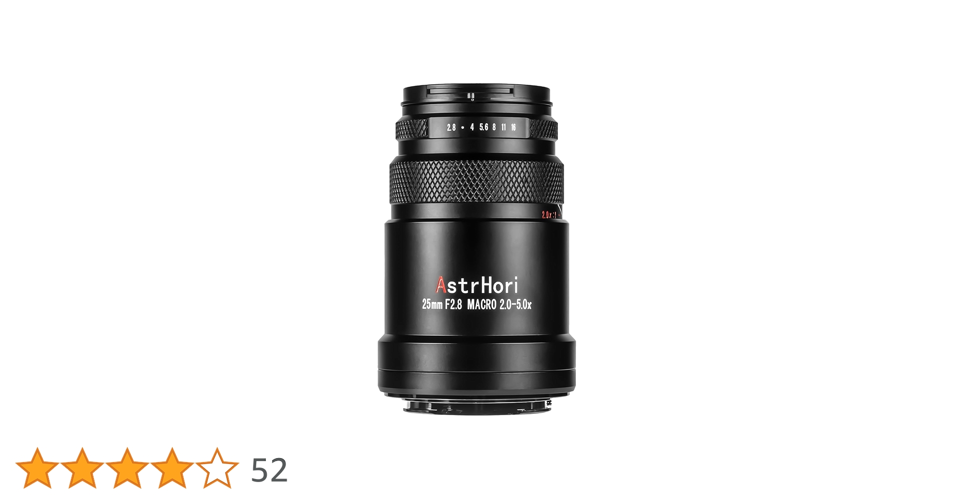 AstrHori 25mm F2.8 MACRO 2X-5X Eマウント レンズ AstrHori 25mm F2.8 MACRO 2X-5X スーパーマクロレンズ – 2ndfocus