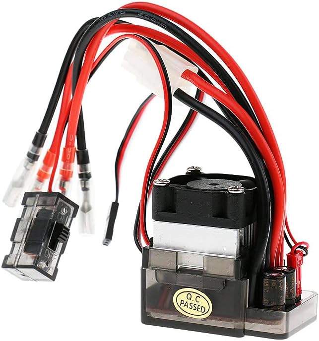 Acxico 1Pcs for RC Car Truck 7.2 V-16 V 320A High Voltage ESC Brushed Speed Controller Set