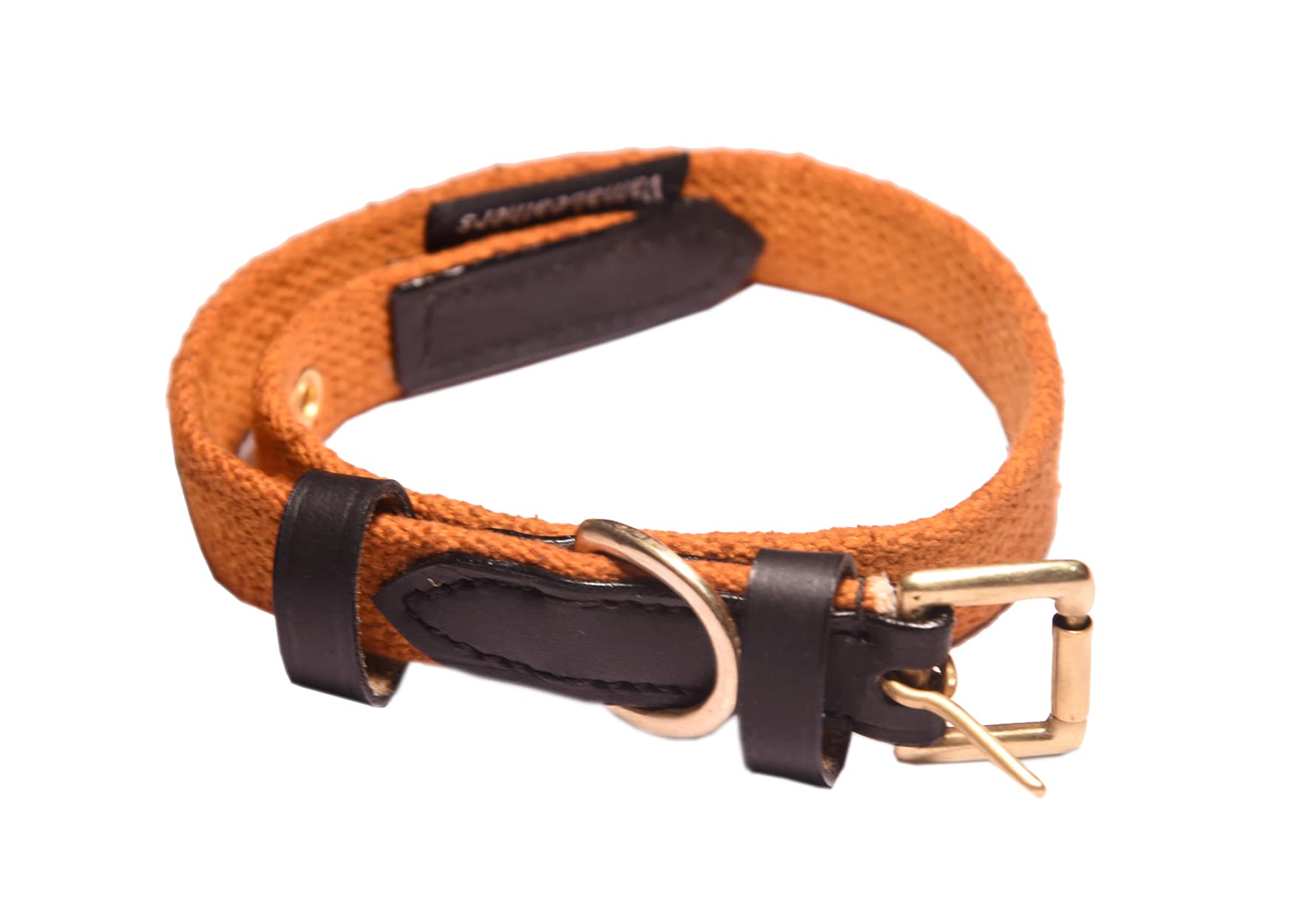 Vama Leathers Orange, Medium - Canvas Collar (B096N6BJB8) Amazon Price History, Amazon Price Tracker