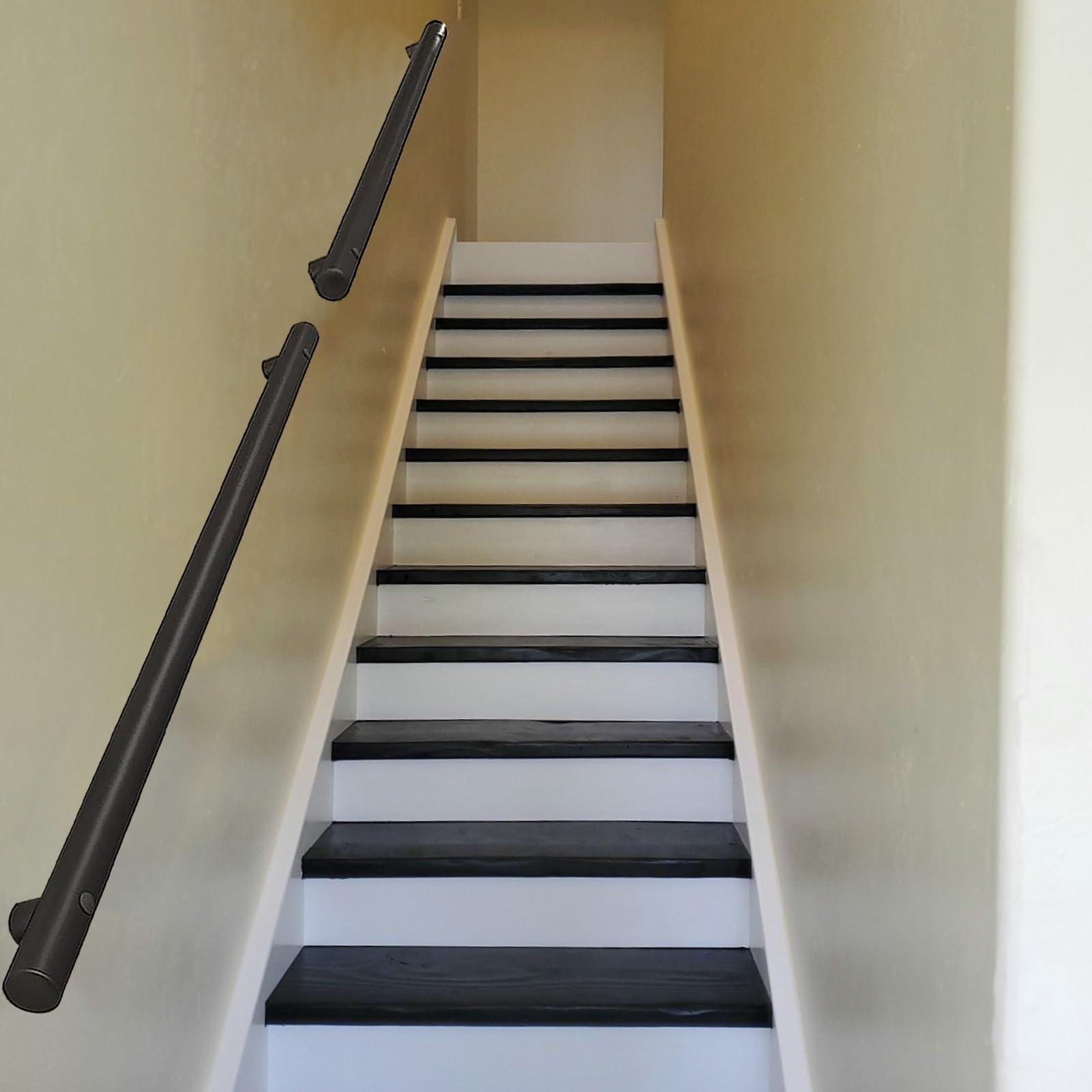 Barre d'appui murale en acier inoxydable pour escalier moderne, l'alliance de la sécurité