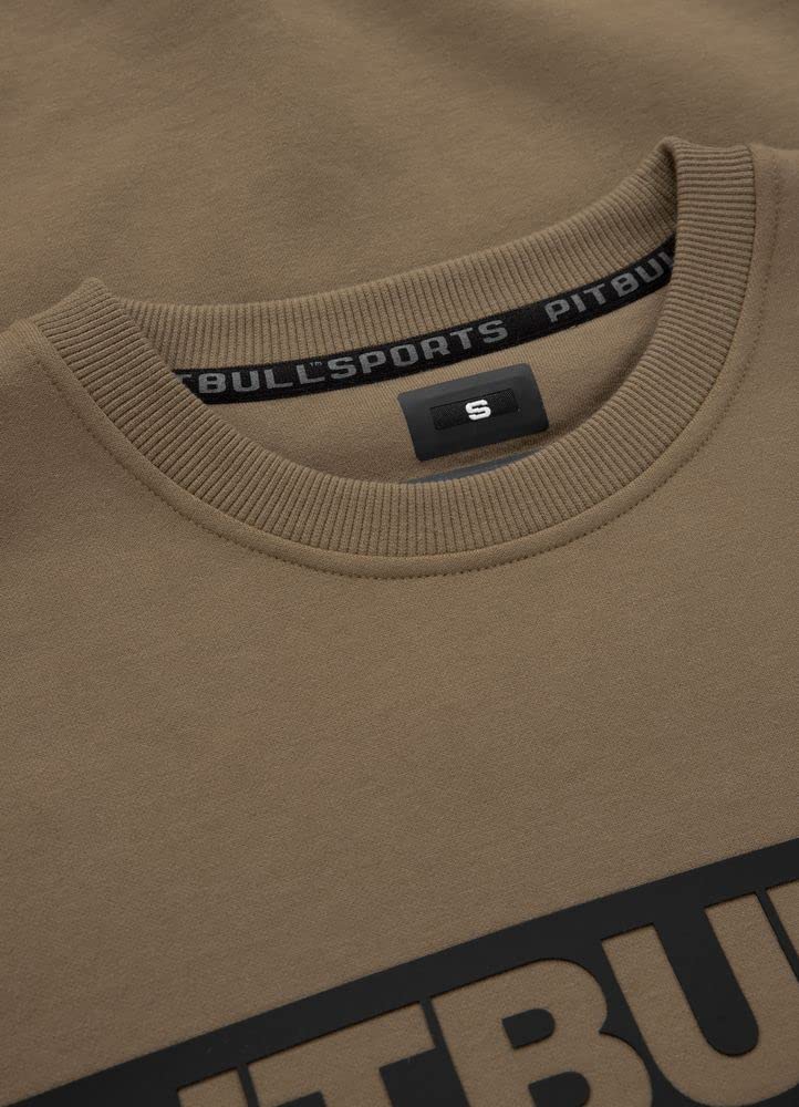 PITBULL - Felpa Uomo Cotone West Coast Beyer - Felpe Uomo Senza Cappuccio, Sweatshirt Uomo, Felpa Senza Cappuccio, Elasticità E Materiale Interno Liscio, Felpe Cotone