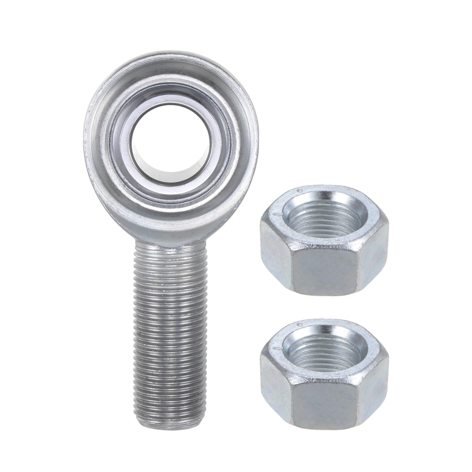 Junta Extremo Barra CM12 - [Diámetro Interior 3/4", Rosca Derecha 3/4-16 UNF] Junta Extremo Barra Macho Con Seguro, Acero 45#